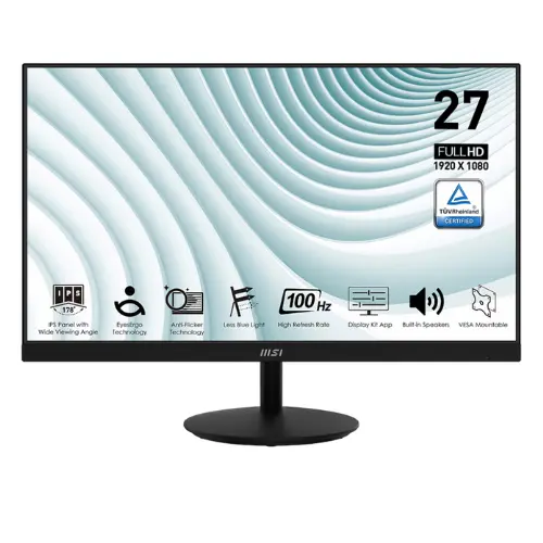 MSI MP271A 27 FHD 100HZ IPS MONITOR 2Y