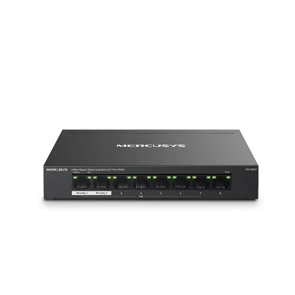 MS108GP 8-Port Gigabit Desktop Switch With 7-Port POE+