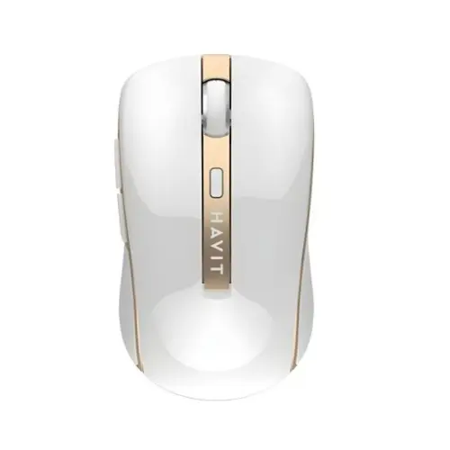 HAVIT HV-MS951GT WIRELESS MOUSE - WHITE+GOLD