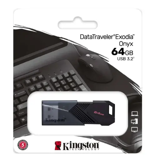 KINGSTON DTXON/64GB DATA TRAVELER EXODIA ONYX USB 3.2 FLASH DRIVE | PEN DRIVE – ORIGINAL