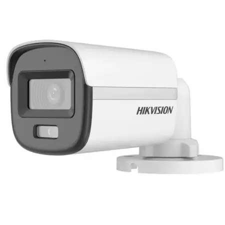 Hikvision 2MP Smart Hybrid Light ColorVu Camera DS-2CE10DF0T-LPFS 2 MP Smart Hybrid Light with ColorVu Fixed Mini Bullet Camera